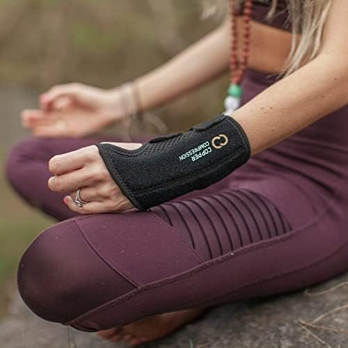 Adjustable Wrist Brace with Compression Support for Fitness & Daily Use