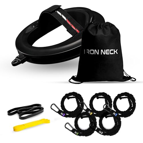 360° Neck Trainer with Resistance Bands for Strength Training & Rehabilitation