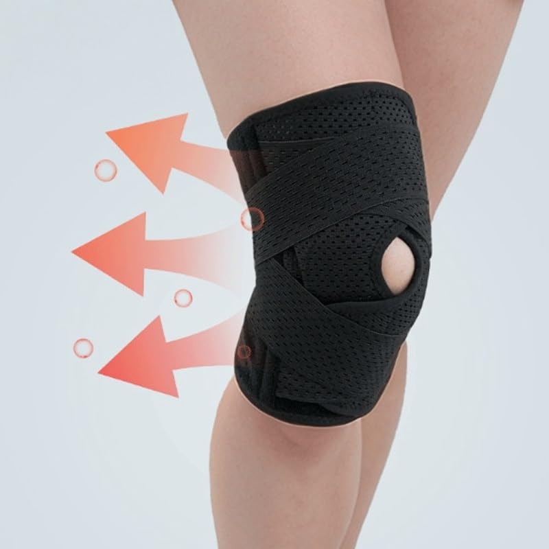MVNOIRE Knee Brace Joint Protection Gear Strap Knitted Breathable Guard