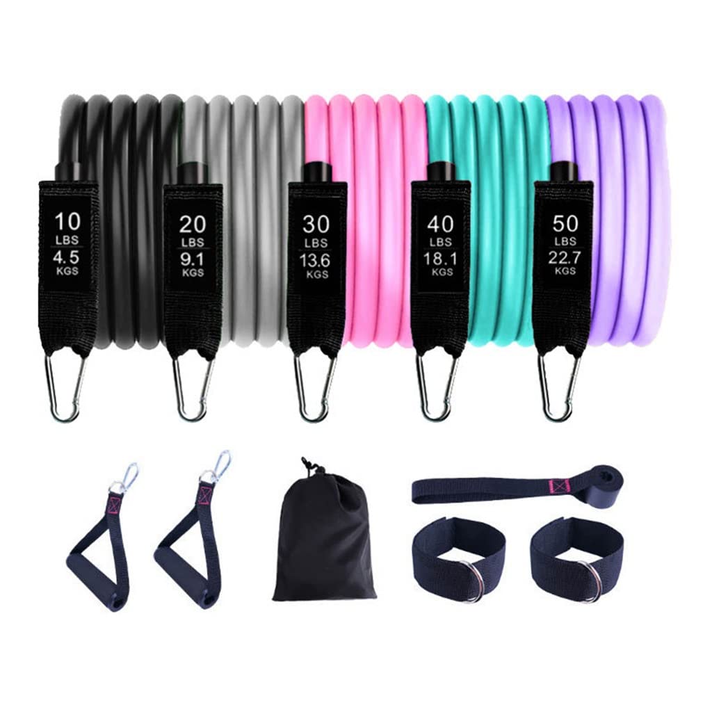 11-Piece Resistance Band Set for Strength Training, Yoga & Home Fitness