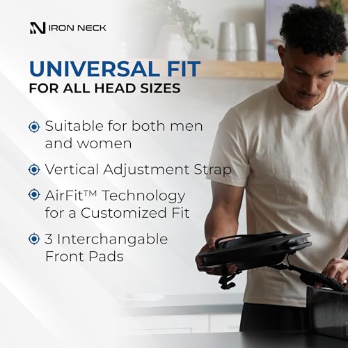 360° Neck Trainer with Resistance Bands for Strength Training & Rehabilitation