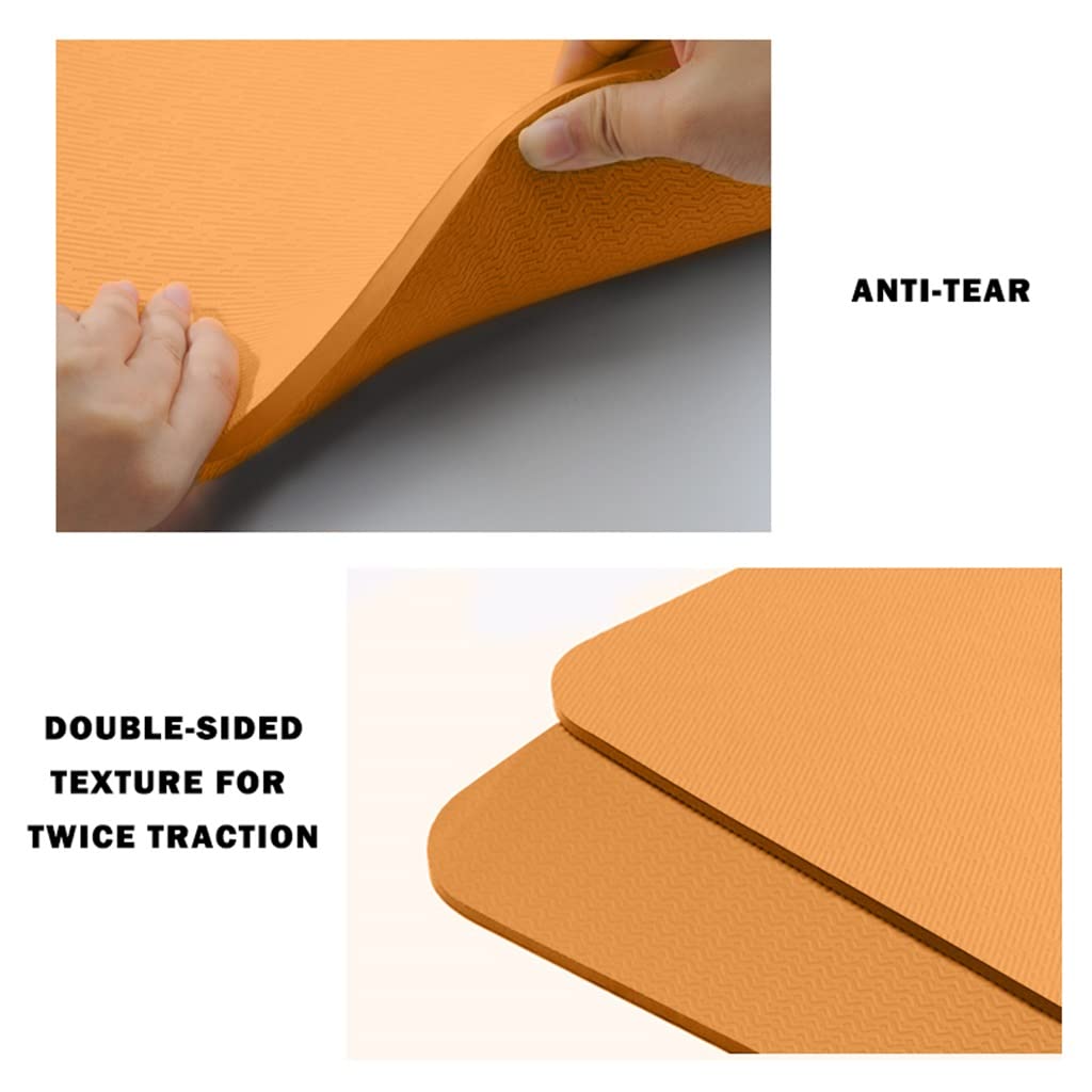 Extra Thick Double-Sided Yoga Mat for Workout, Pilates & Fitness Training