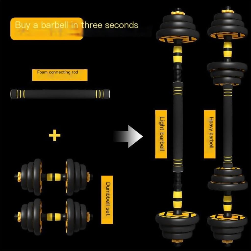 Adjustable Dumbbell & Barbell Set for Home Fitness Training