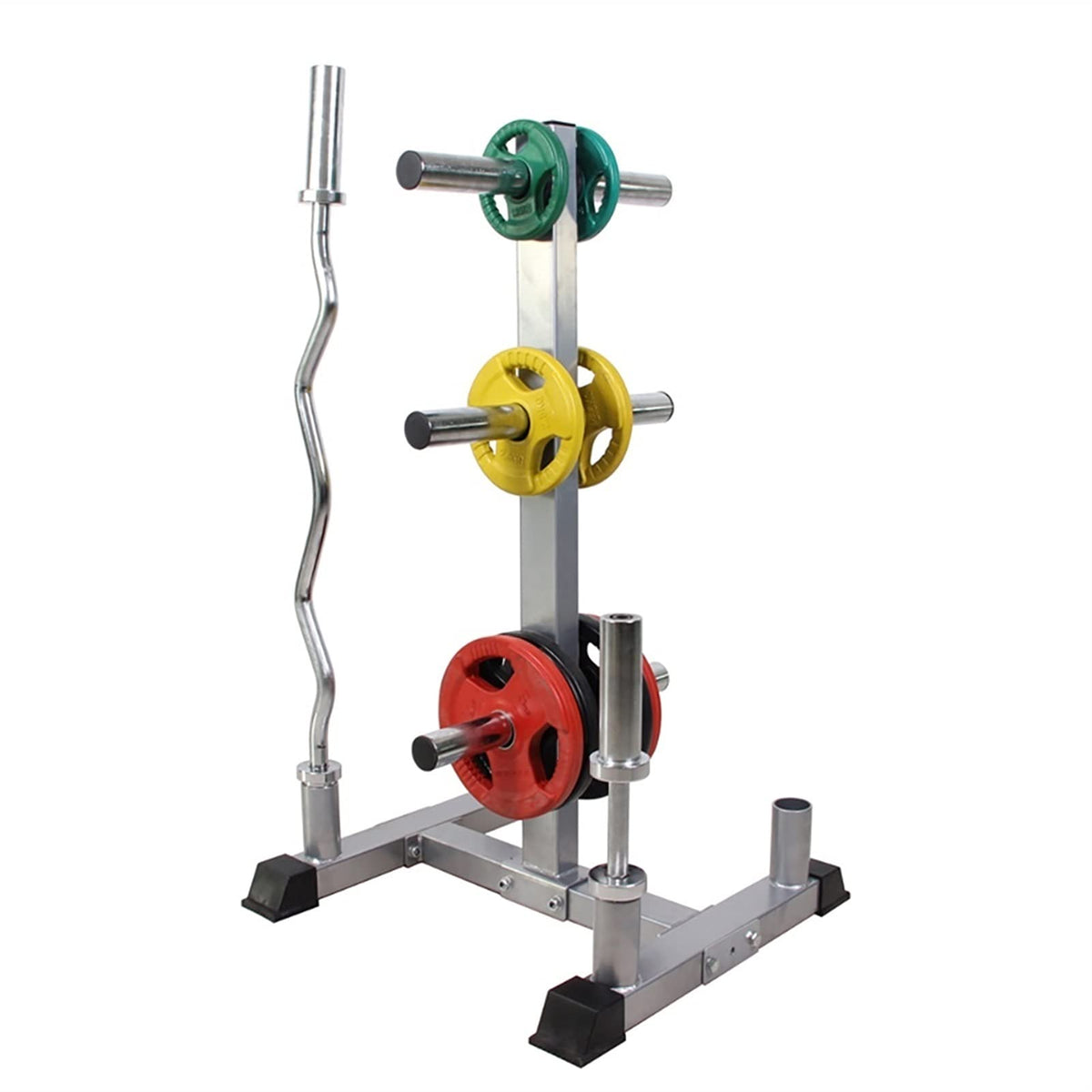Vertical Barbell Rack for Home Gym Storage & Workout Equipment