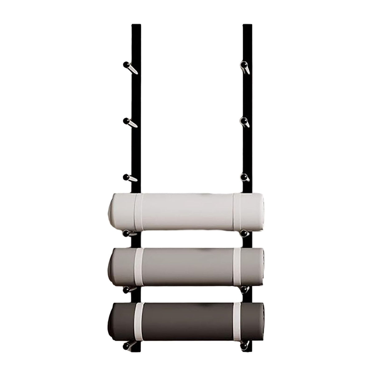 Wall-Mounted Yoga Mat Storage Rack for Home Gym Organization