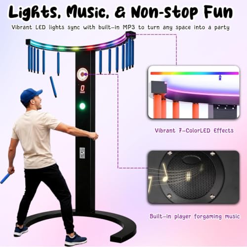 FXNFXLA Hand Eye Coordination Training Catch Stick Game Machine