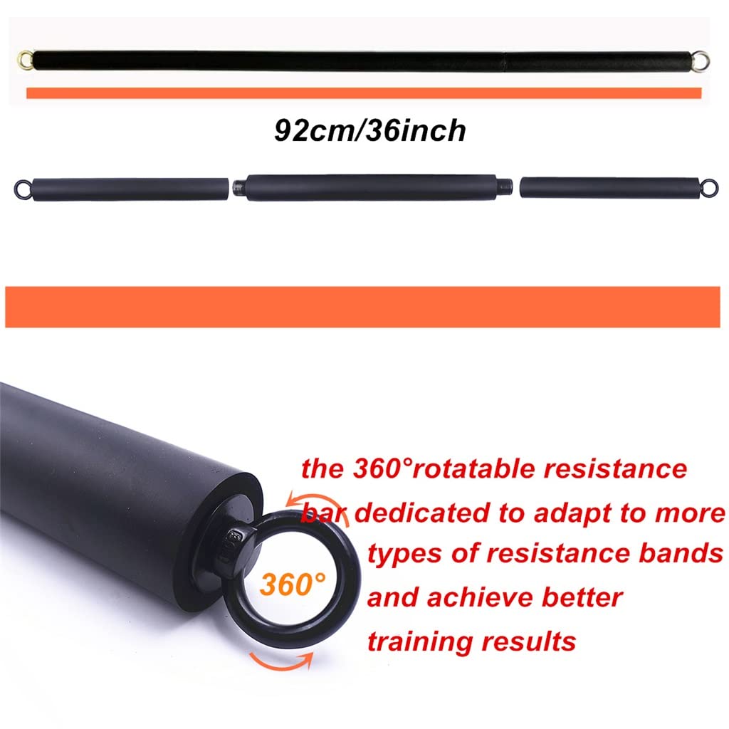 11-Piece Heavy Duty Resistance Band Set with Handles for Strength Training