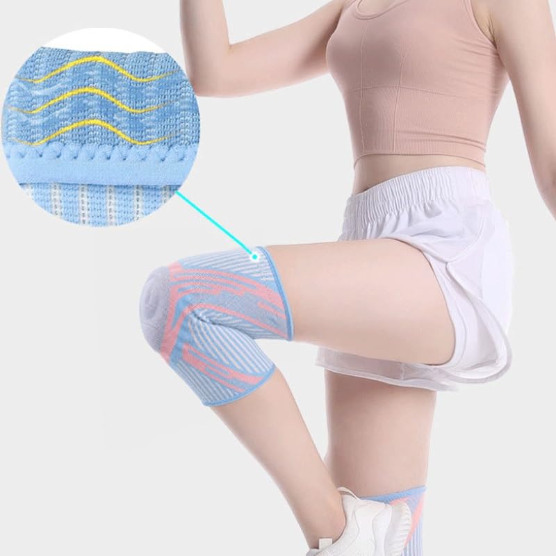 Sports Knee Support With Silicone Anti Slip Compression Padding Accessory