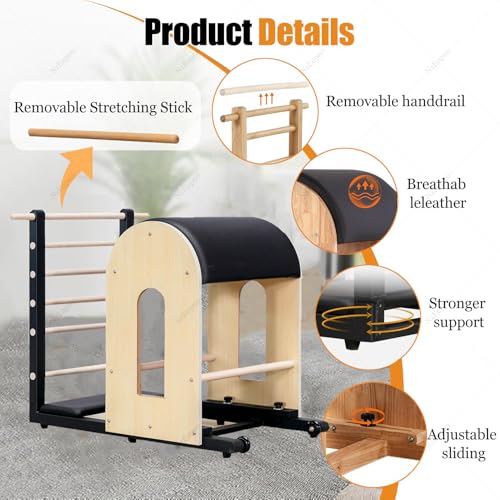 Pilates Ladder Barrel with Resistance Bands for Strength & Flexibility Training