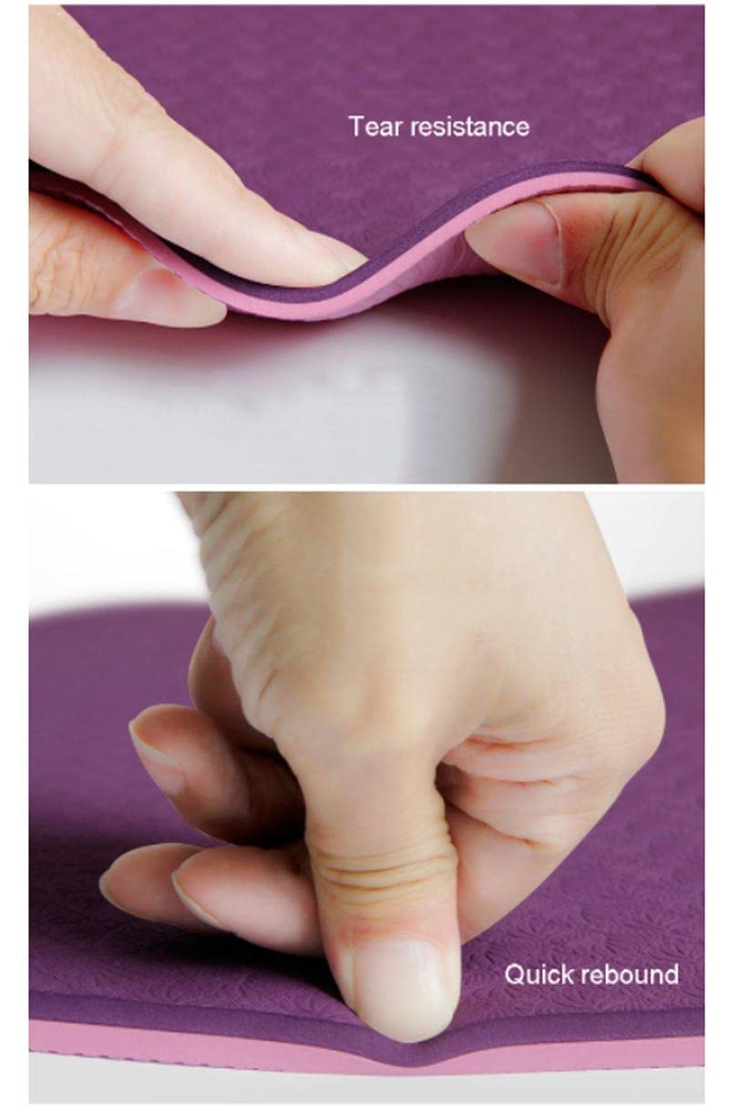 TPE Anti-Slip Yoga Mat for Home Gym, Pilates & Fitness Training