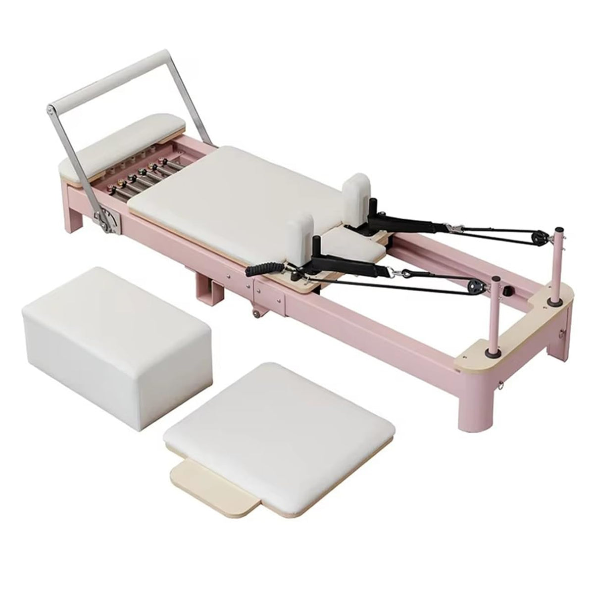 Foldable Pilates Reformer with Jump Board for Home & Studio Training