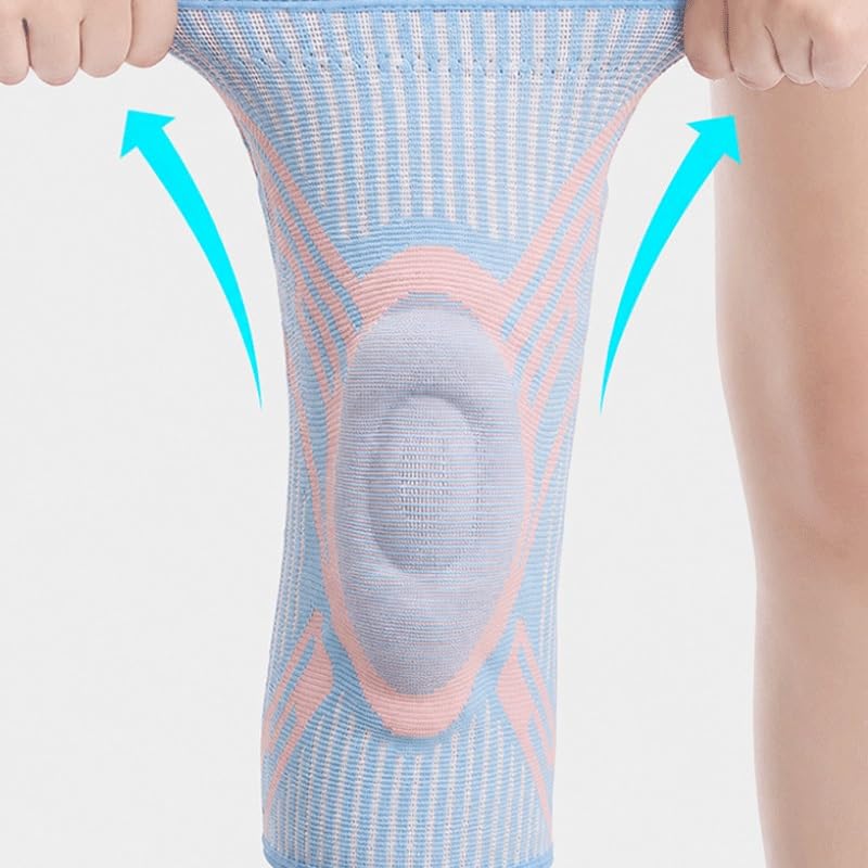 Sports Knee Support With Silicone Anti Slip Compression Padding Accessory