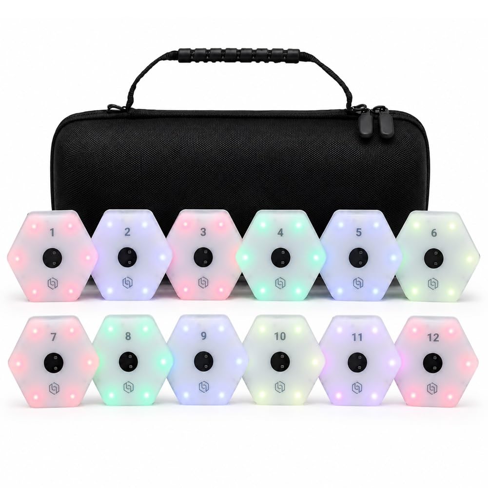 chengxiaorui Reaction Training Lights, Type-C Rechargeable Reflex Pods,