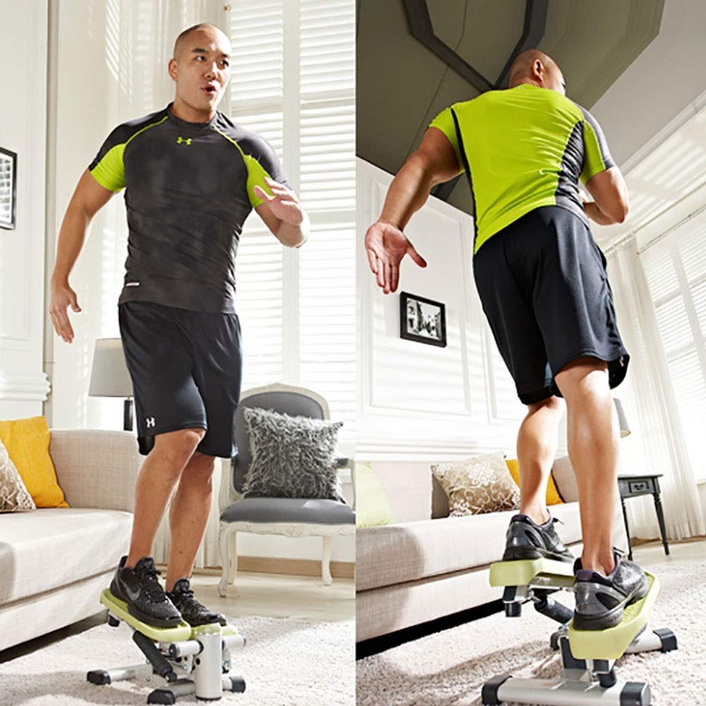 Hydraulic Stepper with Resistance Bands for Home Cardio Training