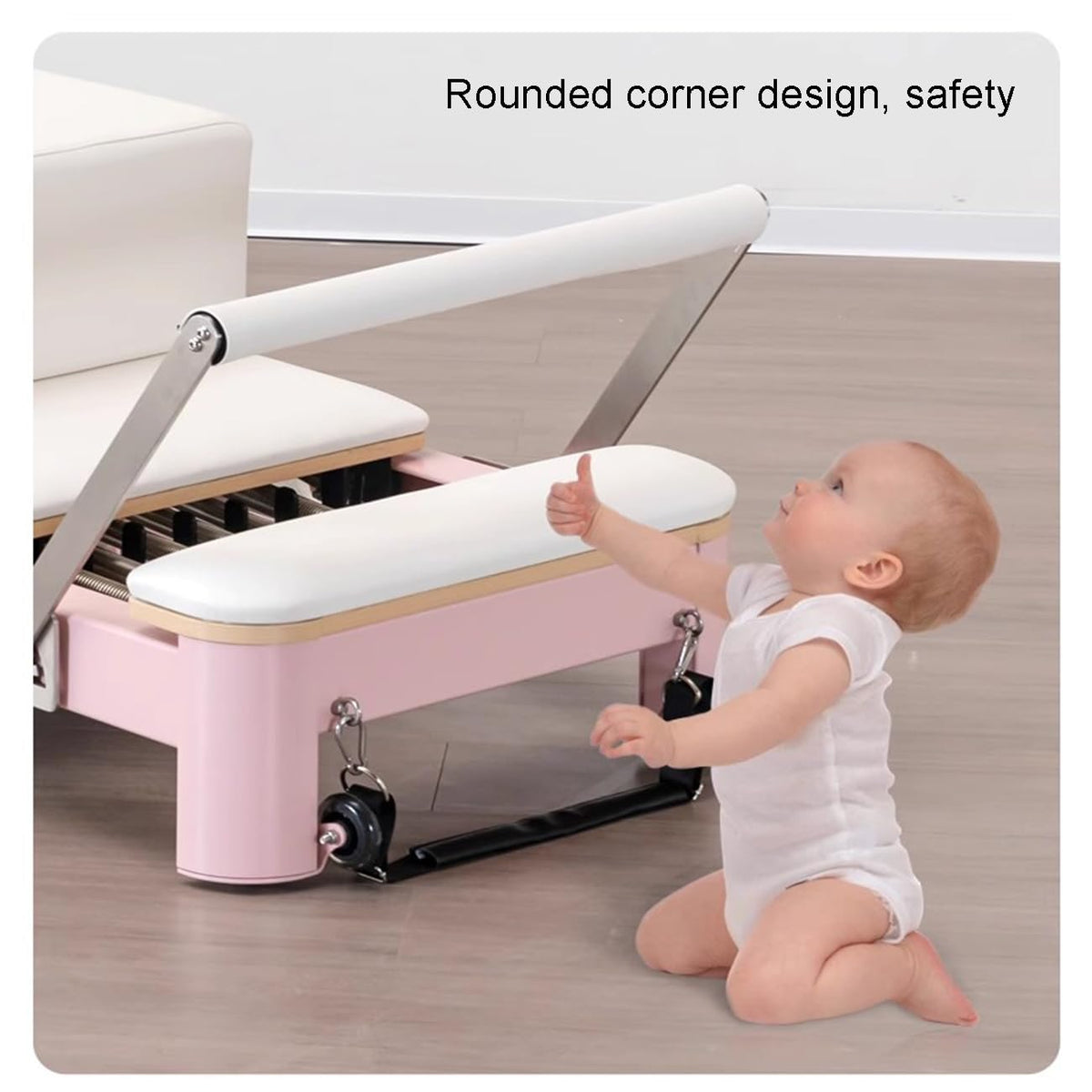 Foldable Pilates Reformer with Jump Board for Home & Studio Training