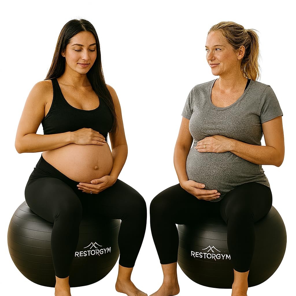 Yoga Ball & Peanut Ball Set for Fitness, Balance & Core Training