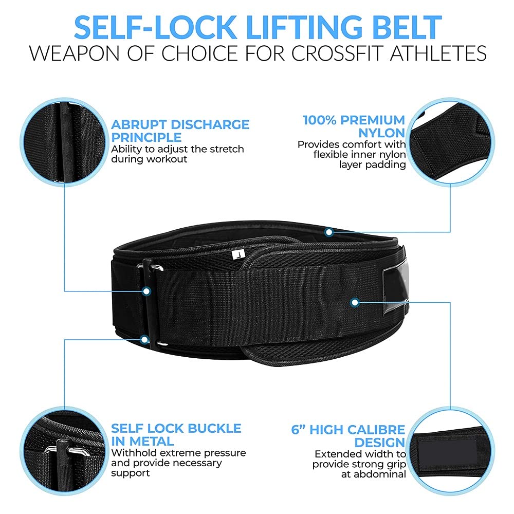 Weight Lifting Belt for Core & Lower Back Support Training