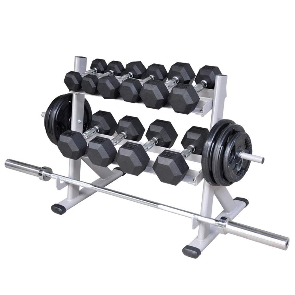 2-Tier Dumbbell Rack for Home Gym Storage & Fitness Equipment