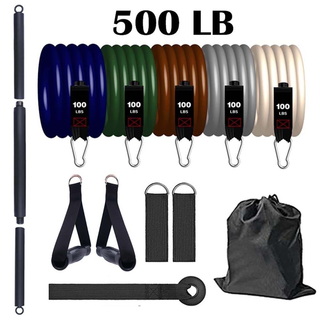 11-Piece Heavy Duty Resistance Band Set with Handles for Strength Training