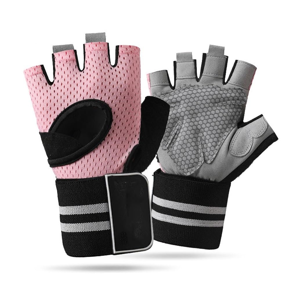Non-Slip Breathable Fitness Gloves with Wrist Support for Weight Training