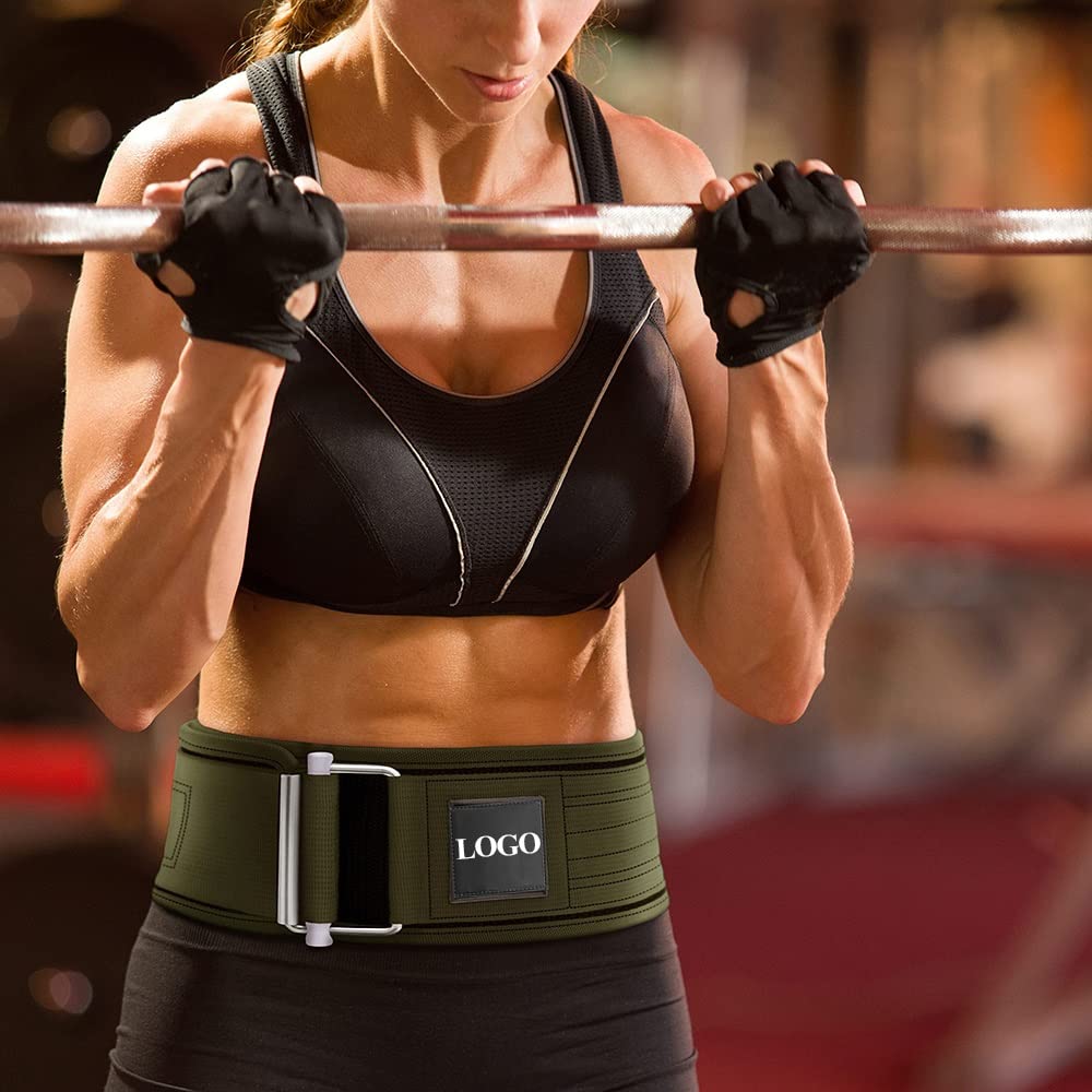 Quick Lock Weightlifting Belt for Strength Training & Lifting Support