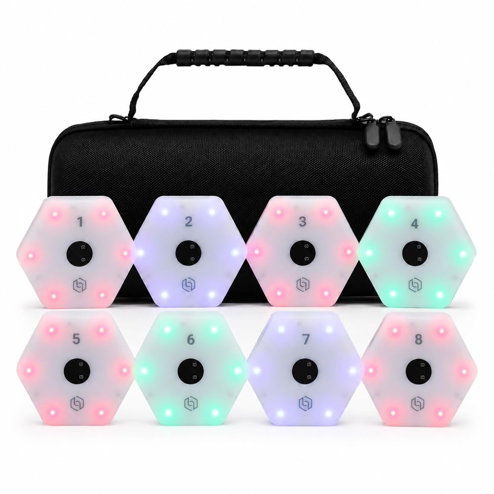chengxiaorui Reaction Training Lights, Type-C Rechargeable Reflex Pods,