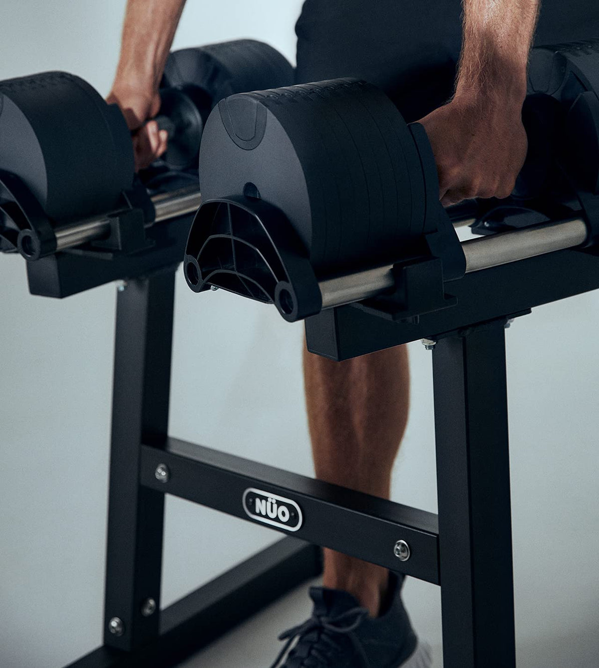 Adjustable Dumbbell Floor Stand for Home Gym Storage