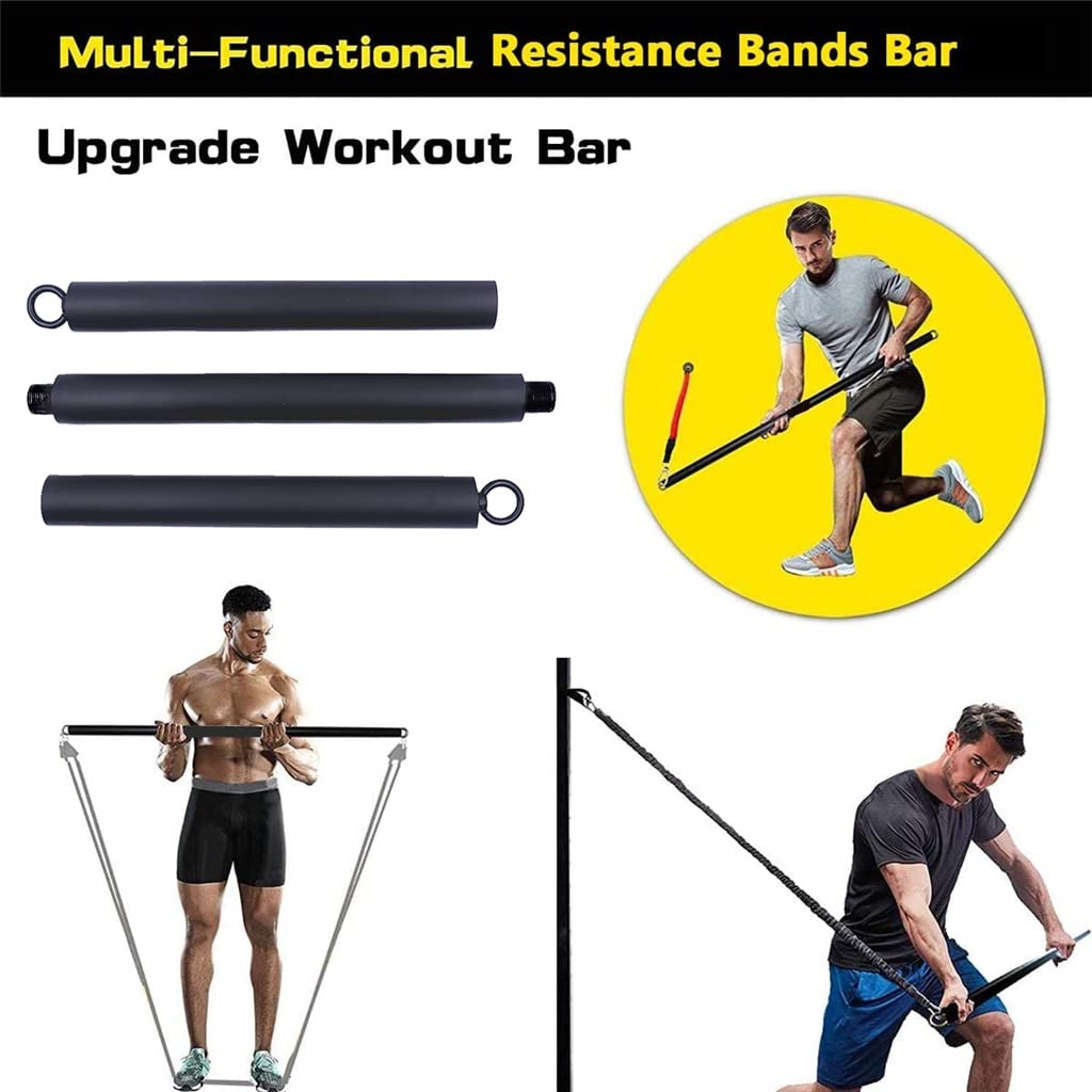 11-Piece Heavy Duty Resistance Band Set with Handles for Strength Training
