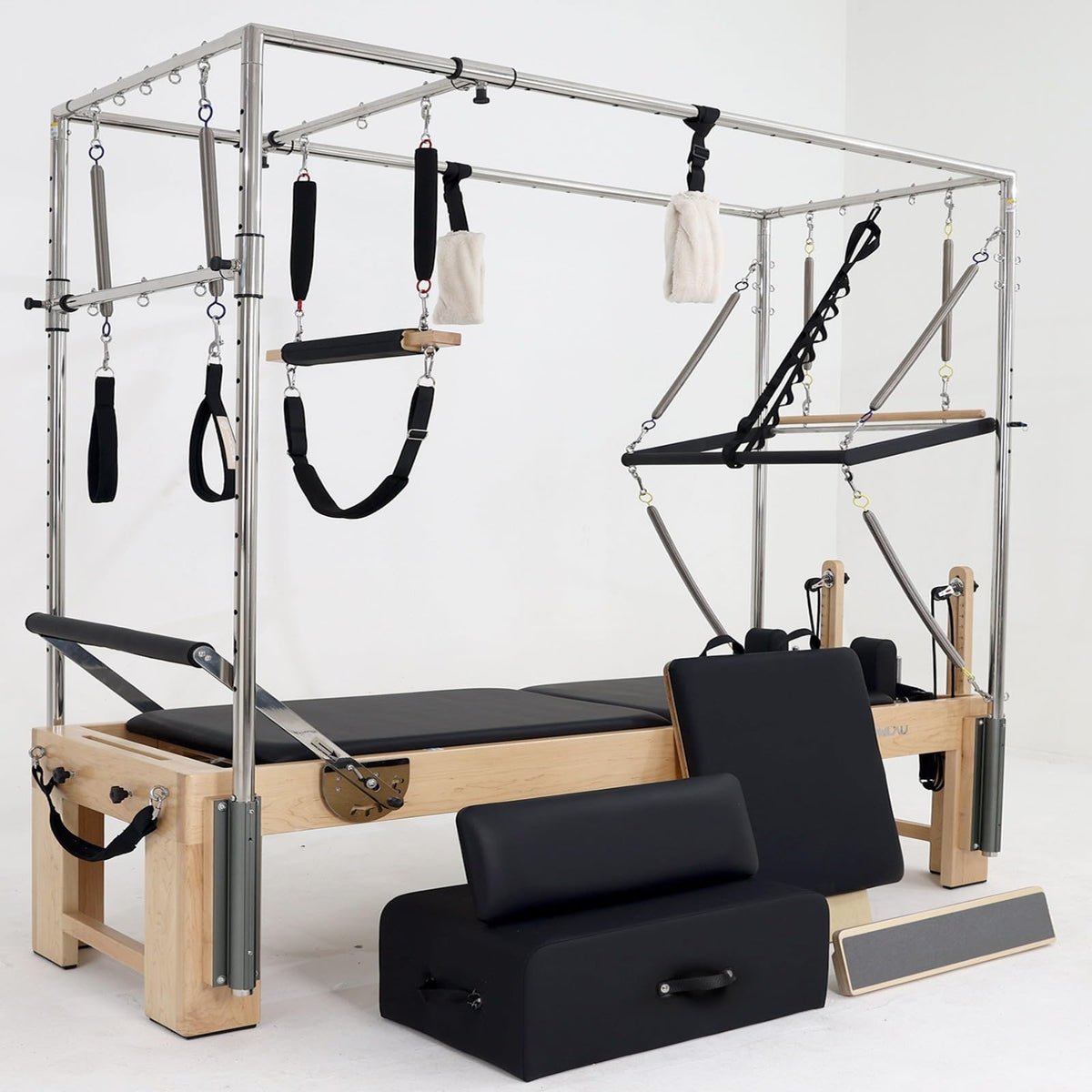Pilates Reformer Machine with Accessories for Home & Studio Training