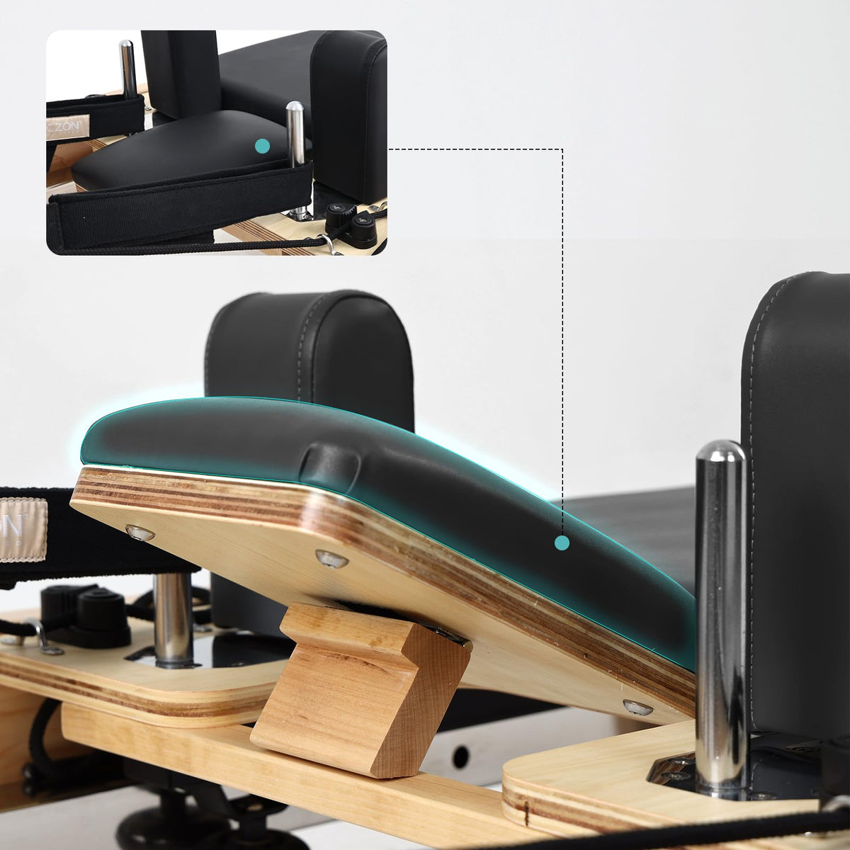 Pilates Reformer Machine with Accessories for Home & Studio Training