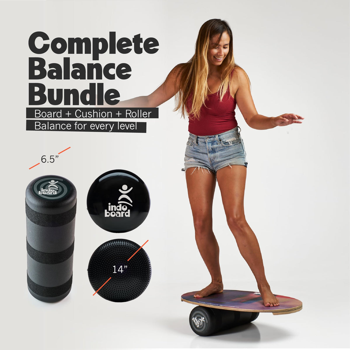 Balance Board Trainer Set for Core Strength, Stability & Athletic Training
