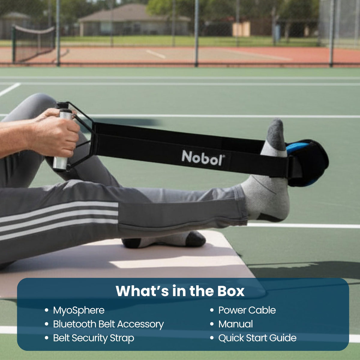 Muscle Recovery Kit with Vibration Massage Ball & Belt Accessory