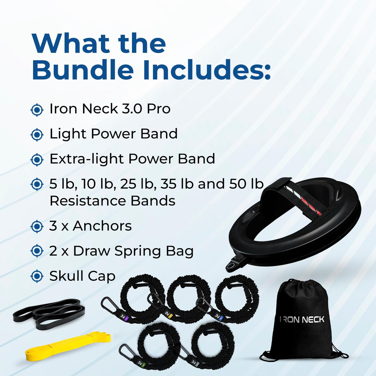 360° Neck Trainer with Resistance Bands for Strength Training & Rehabilitation