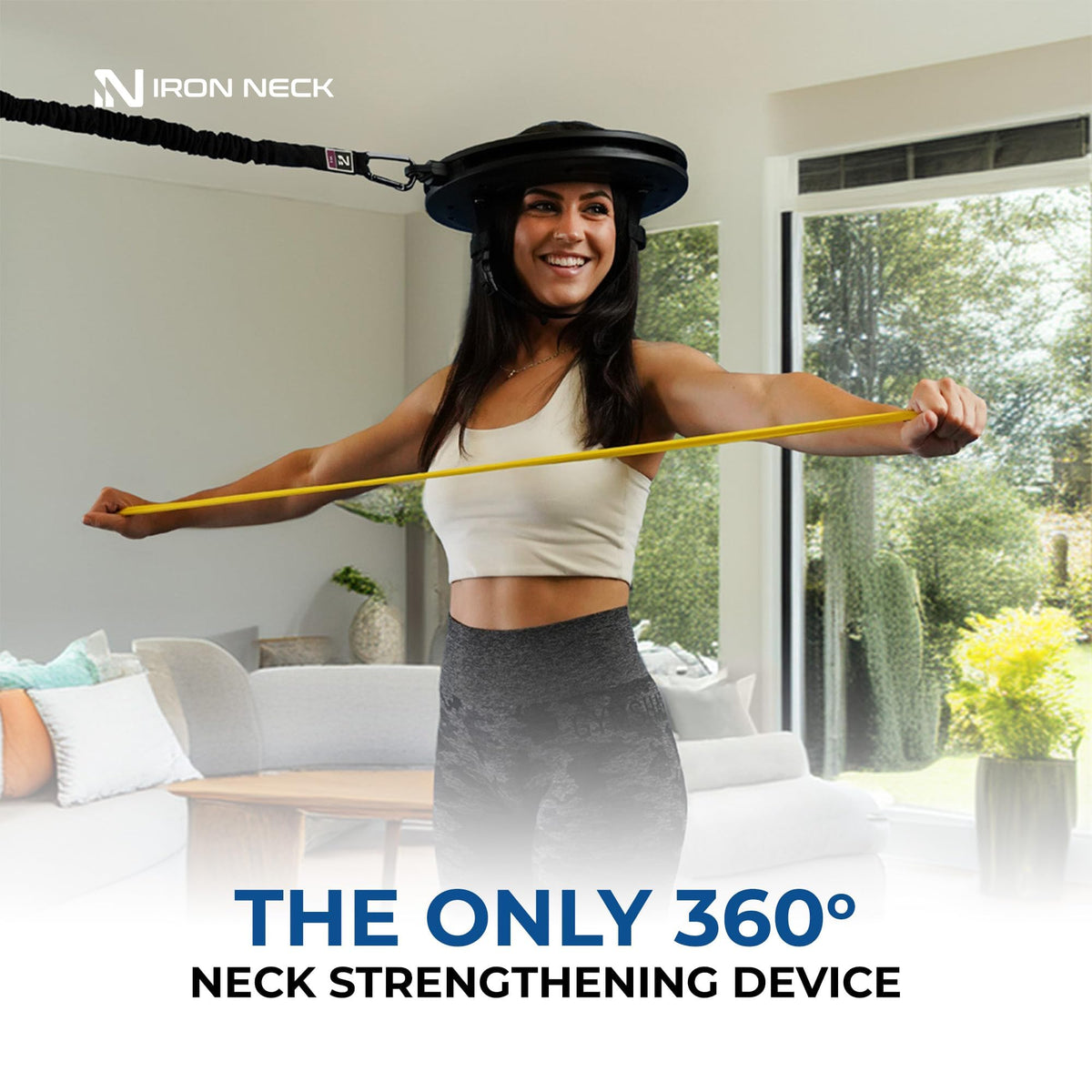 360° Neck Trainer with Resistance Bands for Strength Training & Rehabilitation