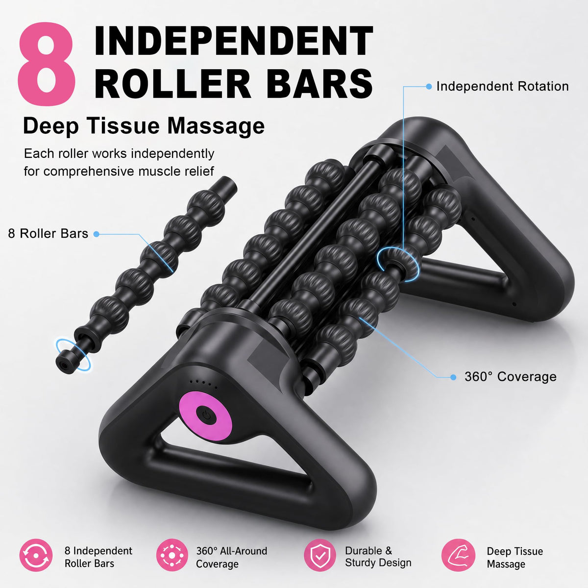 YHDSYN Massage Roller, Electric Muscle Roller, Traingle Design Massager