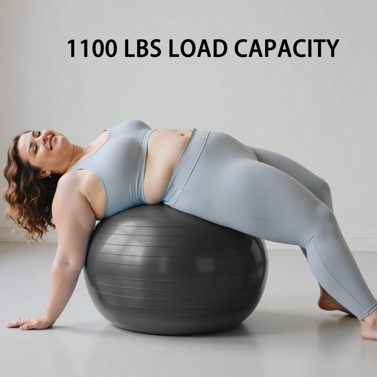 Exercise Ball Set with Pilates Ball & Pump for Fitness & Stability Training