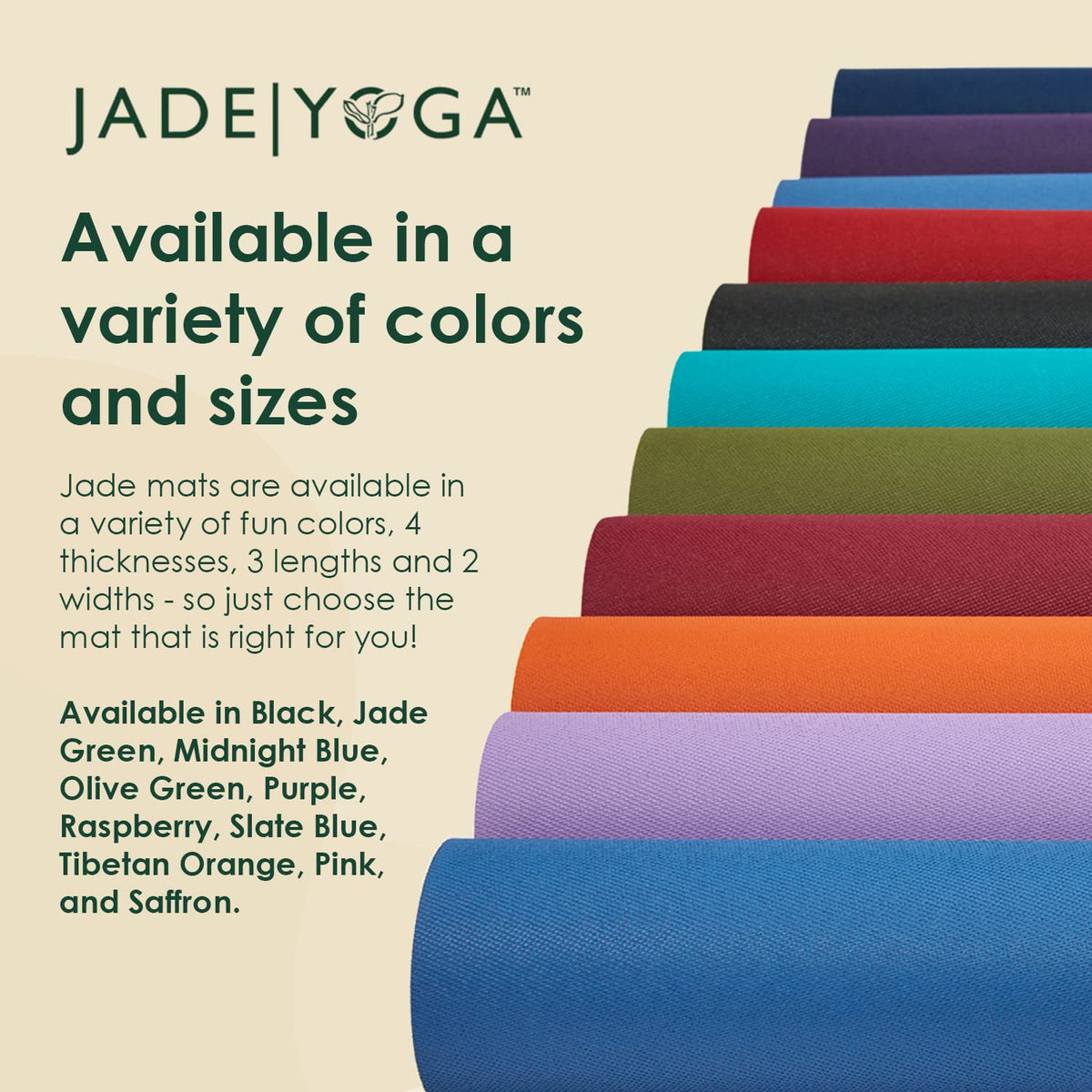 Non-Slip Natural Rubber Yoga Mat for Yoga, Pilates & Fitness Training