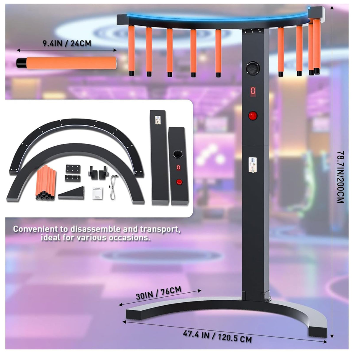FXNFXLA Hand Eye Coordination Training Catch Stick Game Machine