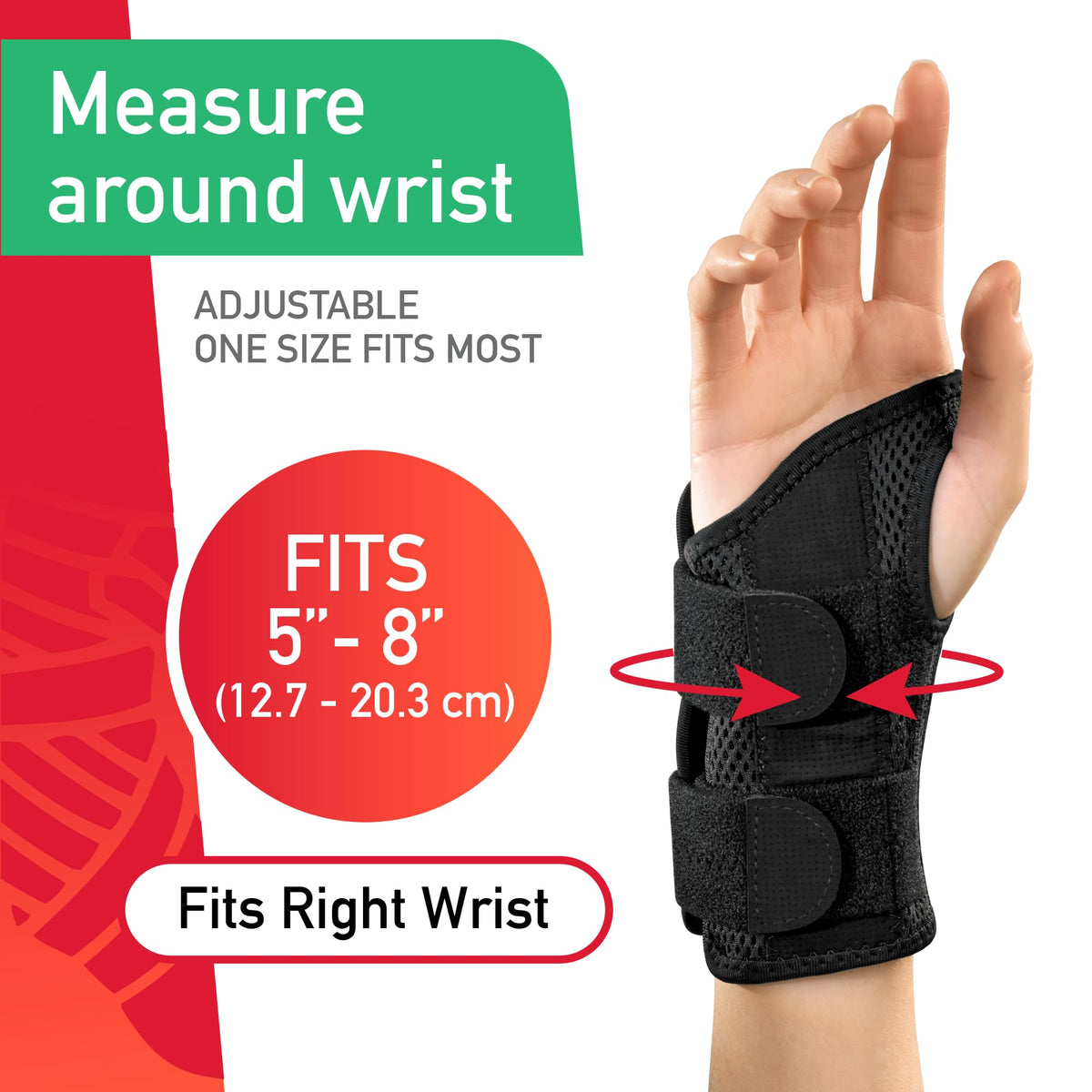 Adjustable Wrist Brace for Pain Relief & Support Training