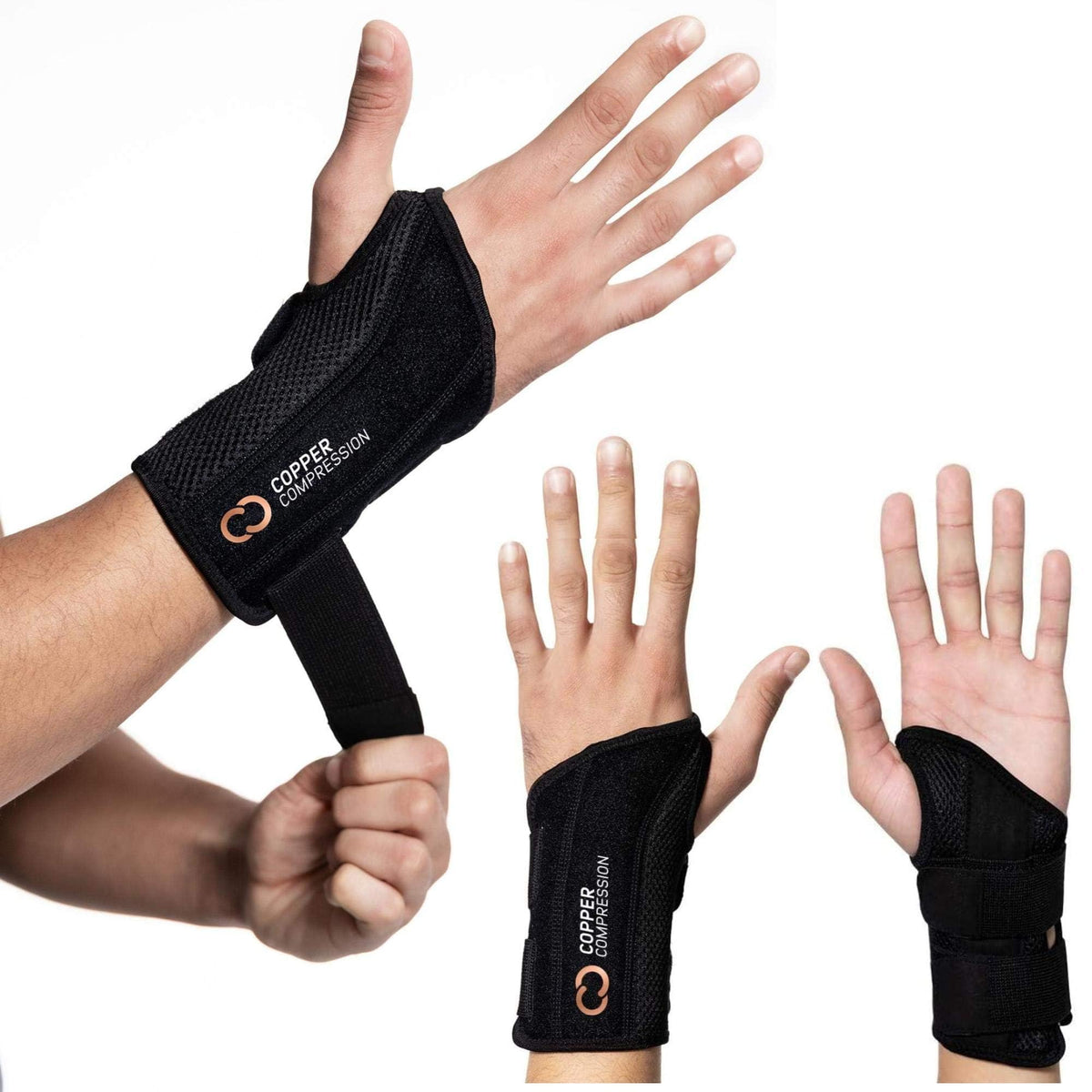 Adjustable Wrist Brace with Compression Support for Fitness & Daily Use
