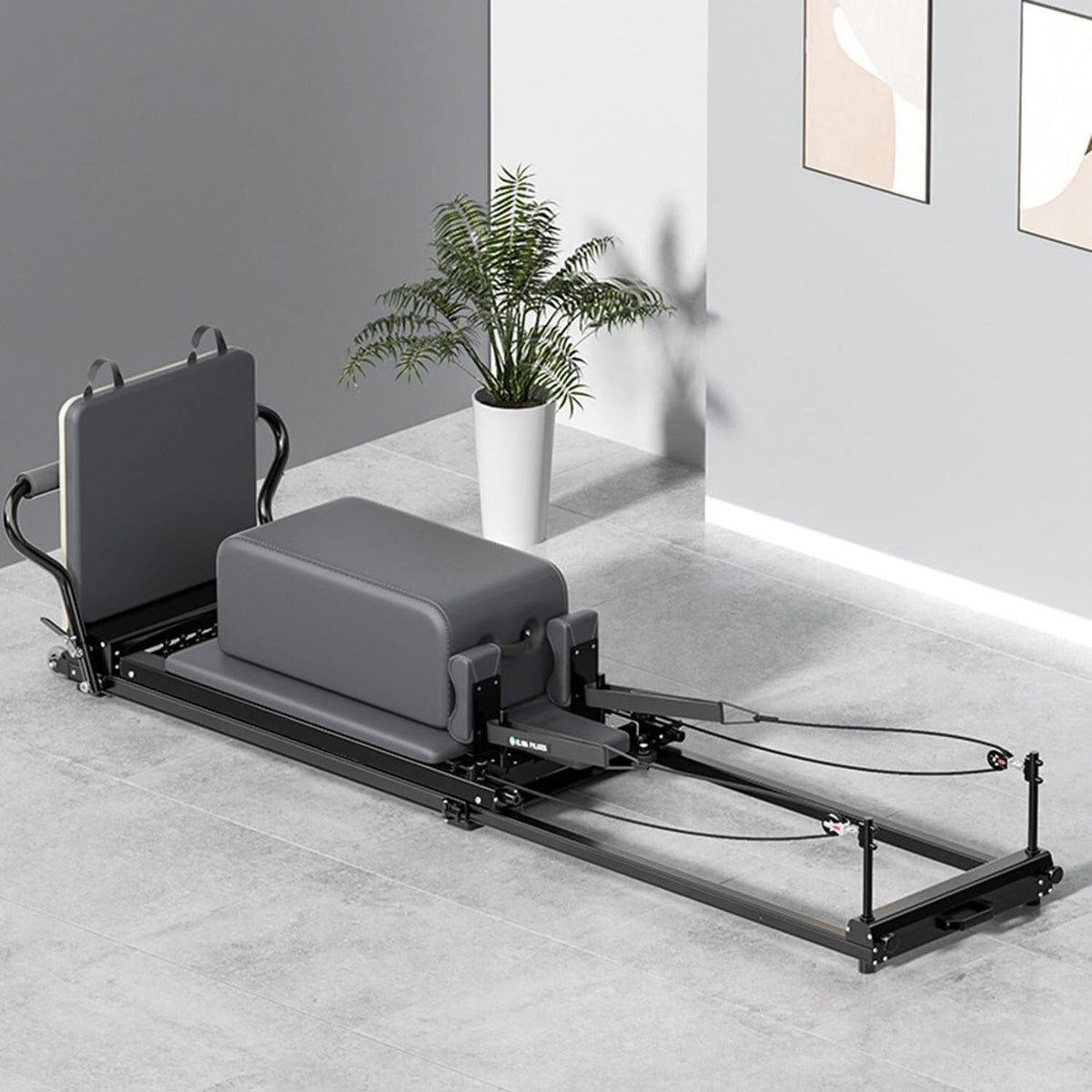 Pilates Reformer Bed with Adjustable Foot Bar for Core & Flexibility Training