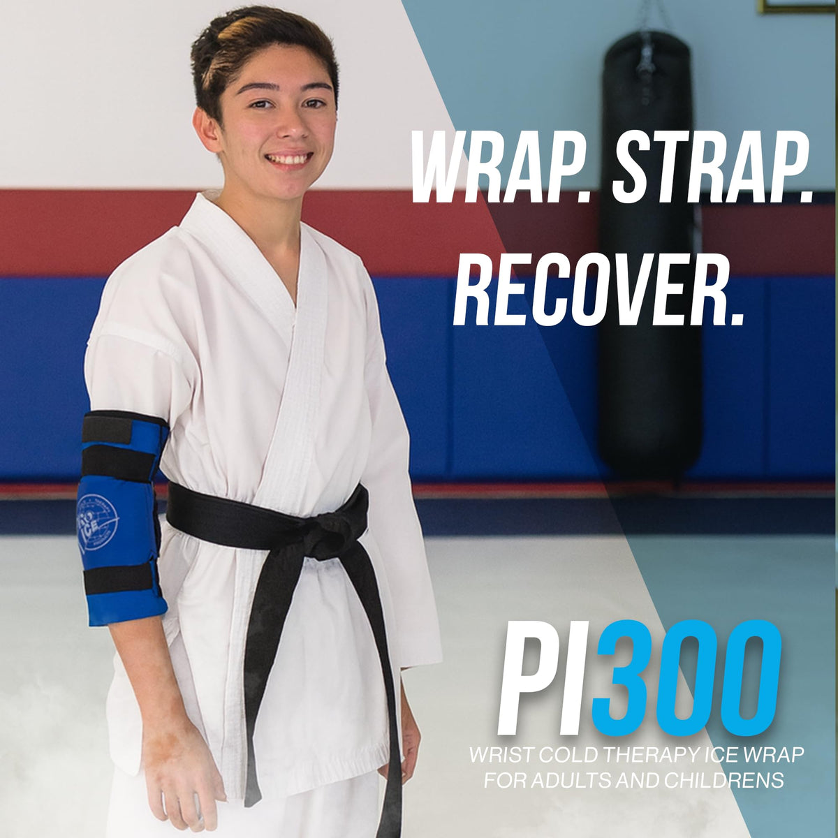 Reusable Wrist Ice Wrap with Adjustable Strap for Cold Therapy & Recovery
