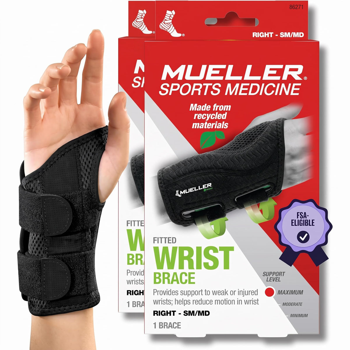 Adjustable Wrist Brace for Pain Relief & Support Training