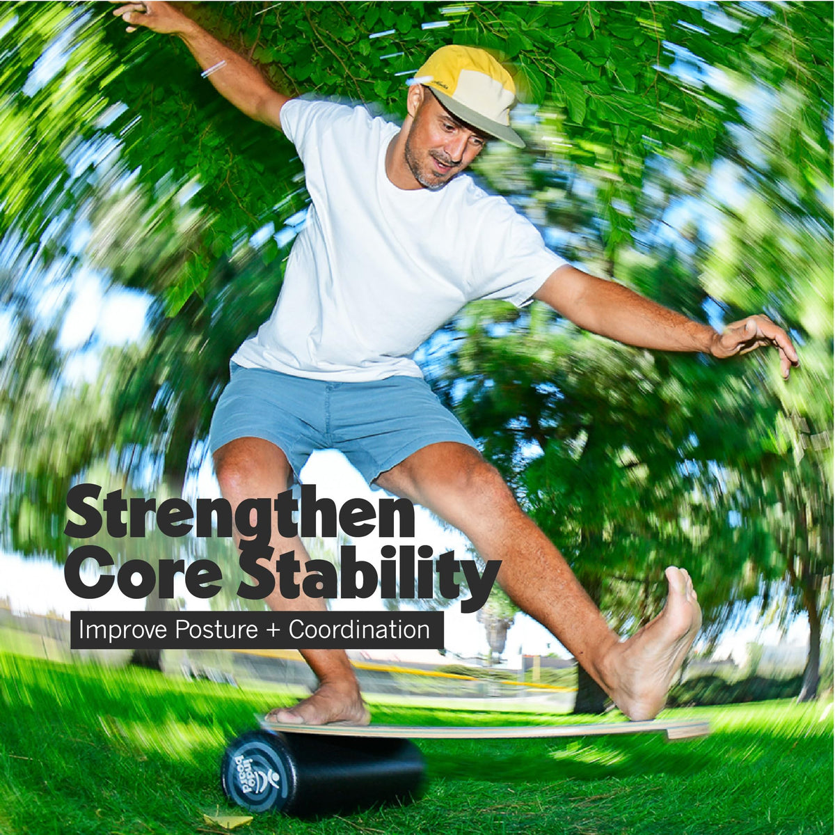 Balance Board Trainer Set for Core Strength, Stability & Athletic Training